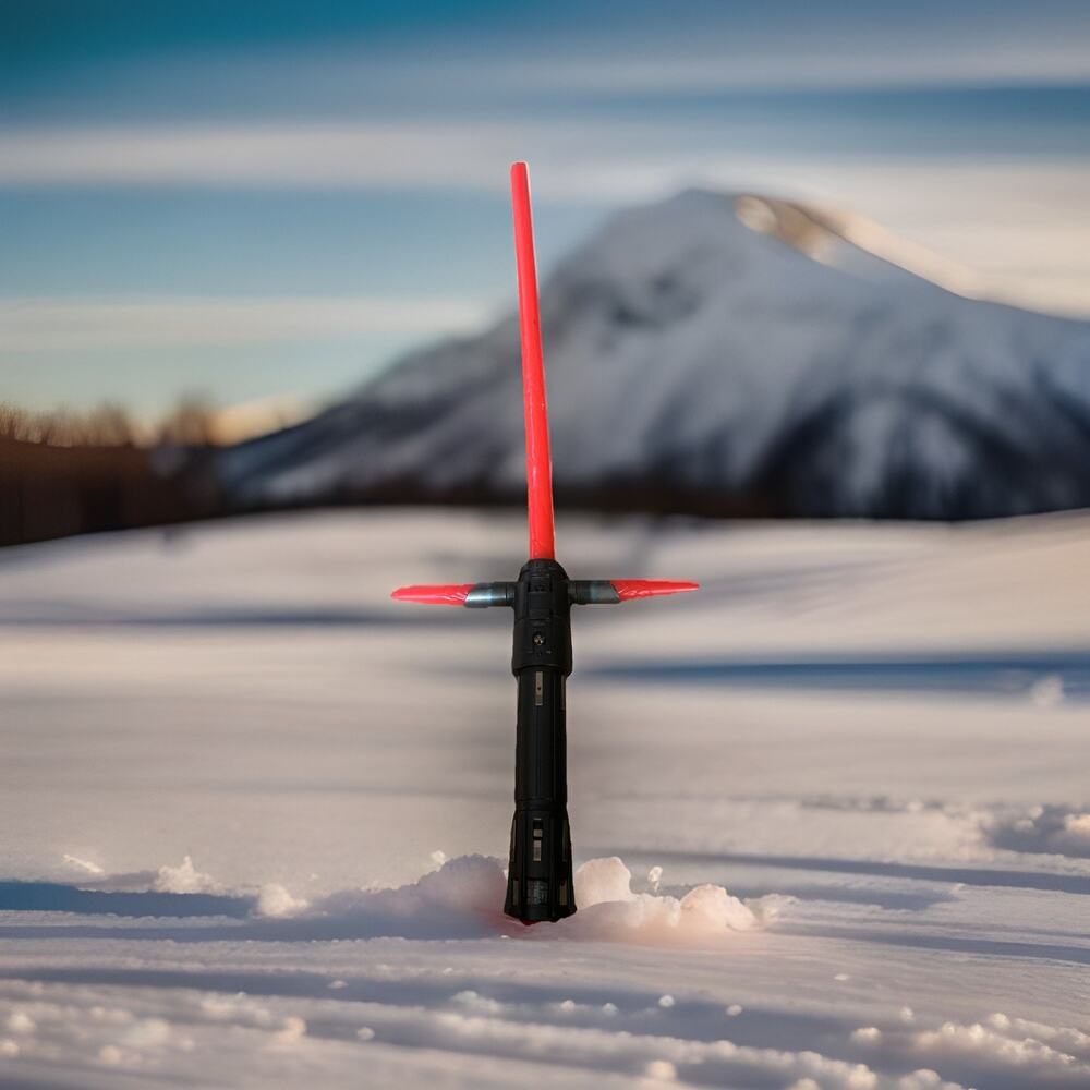 Star Wars KYLO REN The Black Series FX Lightsaber Disney Store Light Sounds RED